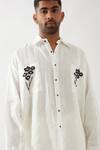 Son of A Noble Snob_White Linen Alfred Farm Shirt _Online