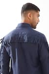 Shop_Son of A Noble Snob_Navy Linen Eros Kurta With Tassel Details _Online_at_Aza_Fashions