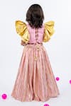 Shop_JILMIL DREAMWEAR_Pink Embroidery Light Designer Girls Lehenga Set _at_Aza_Fashions