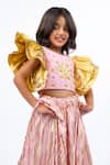 Buy_JILMIL DREAMWEAR_Pink Embroidery Light Designer Girls Lehenga Set 