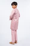 Shop_JILMIL DREAMWEAR_Pink Petal Kurta Set _at_Aza_Fashions