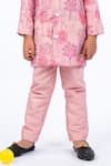 JILMIL DREAMWEAR_Pink Embroidery Floral Print Kurta Set _Online