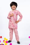 Buy_JILMIL DREAMWEAR_Pink Embroidery Floral Print Kurta Set _Online