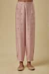 Buy_Payal Singhal_Pink Brocade Sequins, Embroidery Round Neck Onion Kurta Set _Online_at_Aza_Fashions