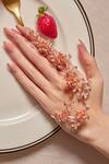 Buy_Opalina Soulful Jewellery_Rose Gold Diamonds Blossom Hand Harness _at_Aza_Fashions