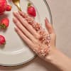 Shop_Opalina Soulful Jewellery_Rose Gold Diamonds Blossom Hand Harness _Online_at_Aza_Fashions