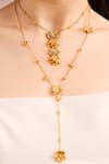 Buy_Opalina Soulful Jewellery_Gold Plated Blossara Necklace _at_Aza_Fashions