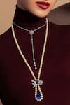 Buy_Opalina Soulful Jewellery_Blue Ribbon Luxe Necklace _at_Aza_Fashions