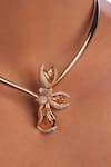 Buy_Opalina Soulful Jewellery_Gold Plated Blossom Choker Necklace _Online_at_Aza_Fashions