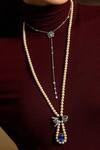 Shop_Opalina Soulful Jewellery_Silver Plated Scarletta Long Necklace _at_Aza_Fashions