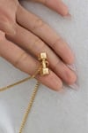 Buy_Opalina Soulful Jewellery_Gold Plated Love Yourself First Pendant Necklace _at_Aza_Fashions