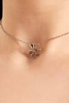 Shop_Opalina Soulful Jewellery_Gold Plated Princess Ribbon Pendant Necklace _at_Aza_Fashions