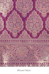 Samyukta Singhania_Purple Zari Halter Neck Banarasi Silk Saree And Blouse Set _at_Aza_Fashions