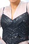 Shop_Tarun Tahiliani_Black Sequins Sweetheart Neck Corset Top _Online_at_Aza_Fashions