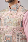 Buy_Aariyana Couture_Pink Georgette Embroidery Sequin Bundi And Kurta Set 