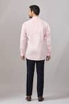 Shop_Aariyana Couture_Pink Cotton Embroidery Insect Placement Shirt _at_Aza_Fashions