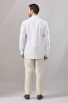 Shop_Aariyana Couture_White Cotton Embroidery Thread Placement Casual Shirt _at_Aza_Fashions