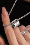 Shop_Opalina Soulful Jewellery_Silver Coeur Pendant Necklace _at_Aza_Fashions