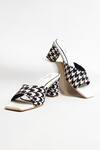 Buy The Alter Black T-shaped Houndstooth Block Heels at Aza Fashions Buy_The Alter_Black T-shaped Houndstooth Block Heels _at_Aza_Fashions