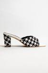 Buy The Alter Black T-shaped Houndstooth Block Heels Online at Aza Fashions Buy_The Alter_Black T-shaped Houndstooth Block Heels _Online_at_Aza_Fashions