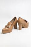 THE ALTER_Beige Tassels Vanessa Oxfords _Online_at_Aza_Fashions