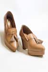 Buy_THE ALTER_Beige Tassels Vanessa Oxfords _at_Aza_Fashions