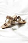 Buy_THE ALTER_Gold Crystals Light Embellished Block Heels _Online_at_Aza_Fashions