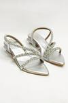 Buy_THE ALTER_Silver Rhinestones Embellished Block Heels _at_Aza_Fashions