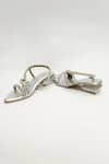 Shop_THE ALTER_Silver Rhinestones Embellished Block Heels _at_Aza_Fashions