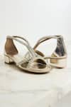 Buy_THE ALTER_Gold Rhinestones Angela Embellished Block Heels _Online_at_Aza_Fashions