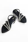 THE ALTER_Black Kiara Embellished Flats _Online_at_Aza_Fashions