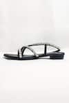 Buy_THE ALTER_Black Kiara Embellished Flats _Online_at_Aza_Fashions