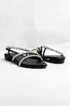 Shop_THE ALTER_Black Kiara Embellished Flats _Online_at_Aza_Fashions