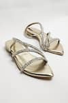 THE ALTER_Gold Kiara Embellished Flats _Online