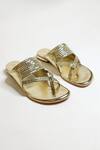 Buy_THE ALTER_Gold Braided Flats 