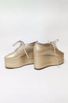 Buy_THE ALTER_Gold Matte Shimmer Sneaker Platforms 