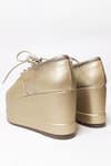 THE ALTER_Gold Matte Shimmer Sneaker Platforms _Online