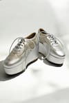 Buy_THE ALTER_Silver Shimmer Platform Sneakers _Online_at_Aza_Fashions