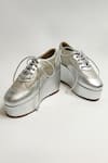 Buy_THE ALTER_Silver Shimmer Platform Sneakers _at_Aza_Fashions