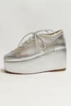 Buy_THE ALTER_Silver Shimmer Platform Sneakers _Online