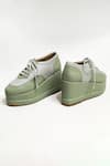 Buy_THE ALTER_Mint Green Shimmer Platform Sneakers _Online_at_Aza_Fashions