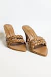 Shop_THE ALTER_Beige Emily Braided Stilettos _at_Aza_Fashions