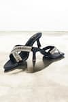 Shop_THE ALTER_Black Rhinestones Criss Cross Embellished Stilettos 