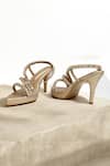 Shop_THE ALTER_Gold Rhinestones Embellished Light Platform Stilettos 