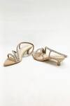 THE ALTER_Beige Rhinestones Embellished Kitten Heels _at_Aza_Fashions