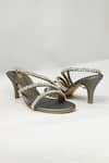 Shop_THE ALTER_Silver Rhinestones Gunmetal Embellished Stilettos _at_Aza_Fashions