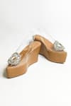 Shop_THE ALTER_Beige Rhinestones Julia Embellished Wedges _at_Aza_Fashions
