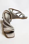Buy_THE ALTER_Gray Rhinestones Gunmetal Embellished Wedges _Online