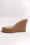 THE ALTER_Beige Clear Wedges _Online_at_Aza_Fashions