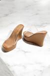 Buy_THE ALTER_Beige Clear Wedges _Online_at_Aza_Fashions